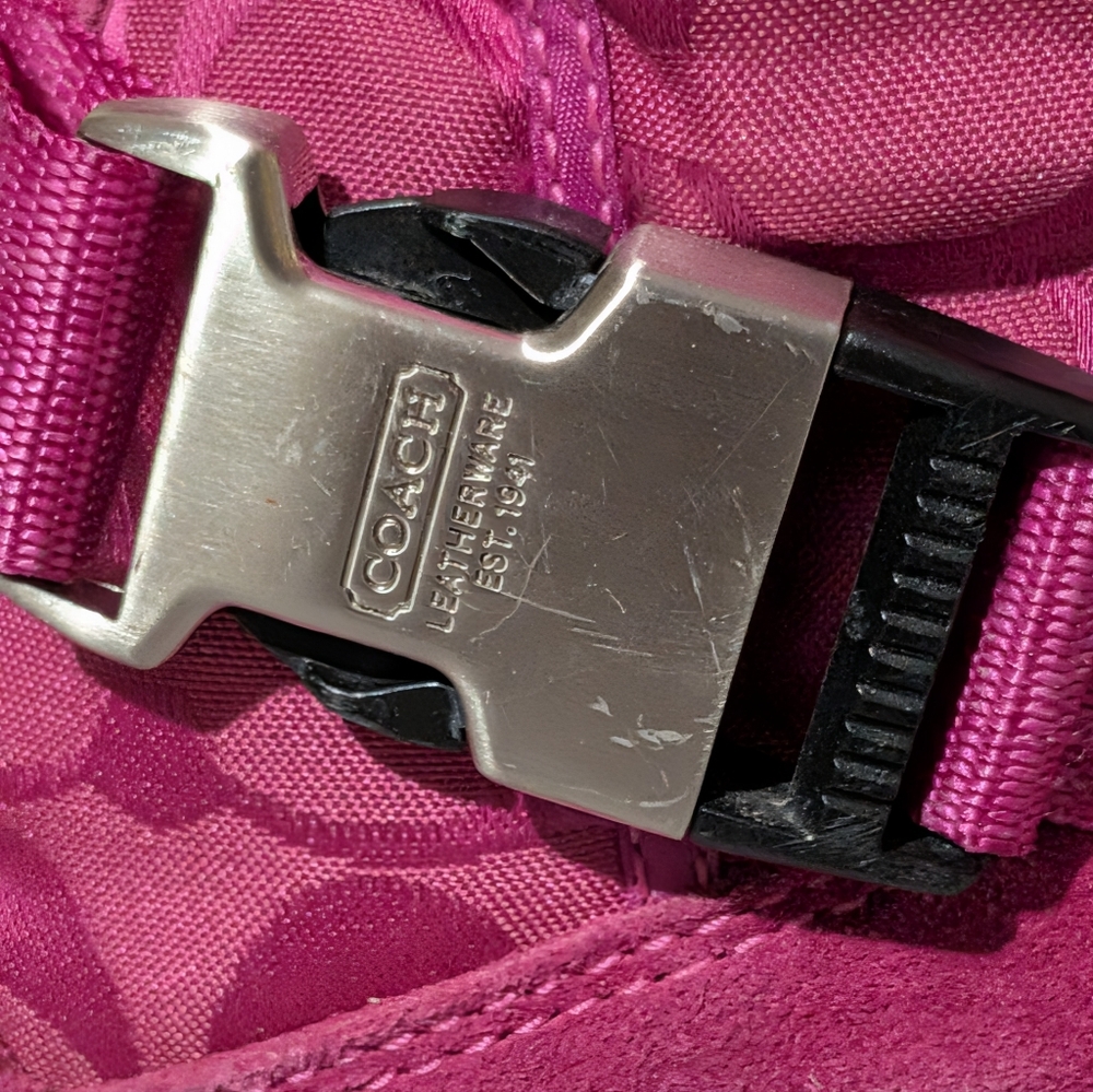 Coach Women's Magenta Winter Boots Sandi Size 8 1/2 - Picture 2 of 13